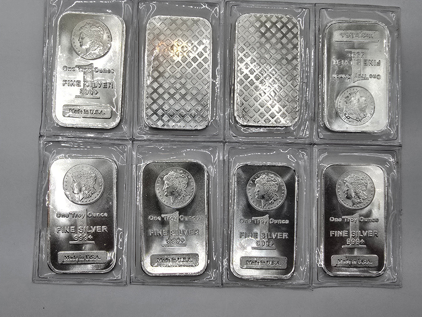 1oz Silver bar Morgan (toned)