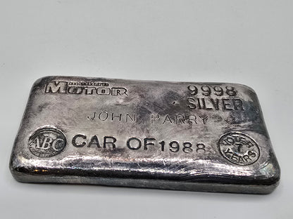 Rare vintage 250g ABC Motor silver bar for judges
