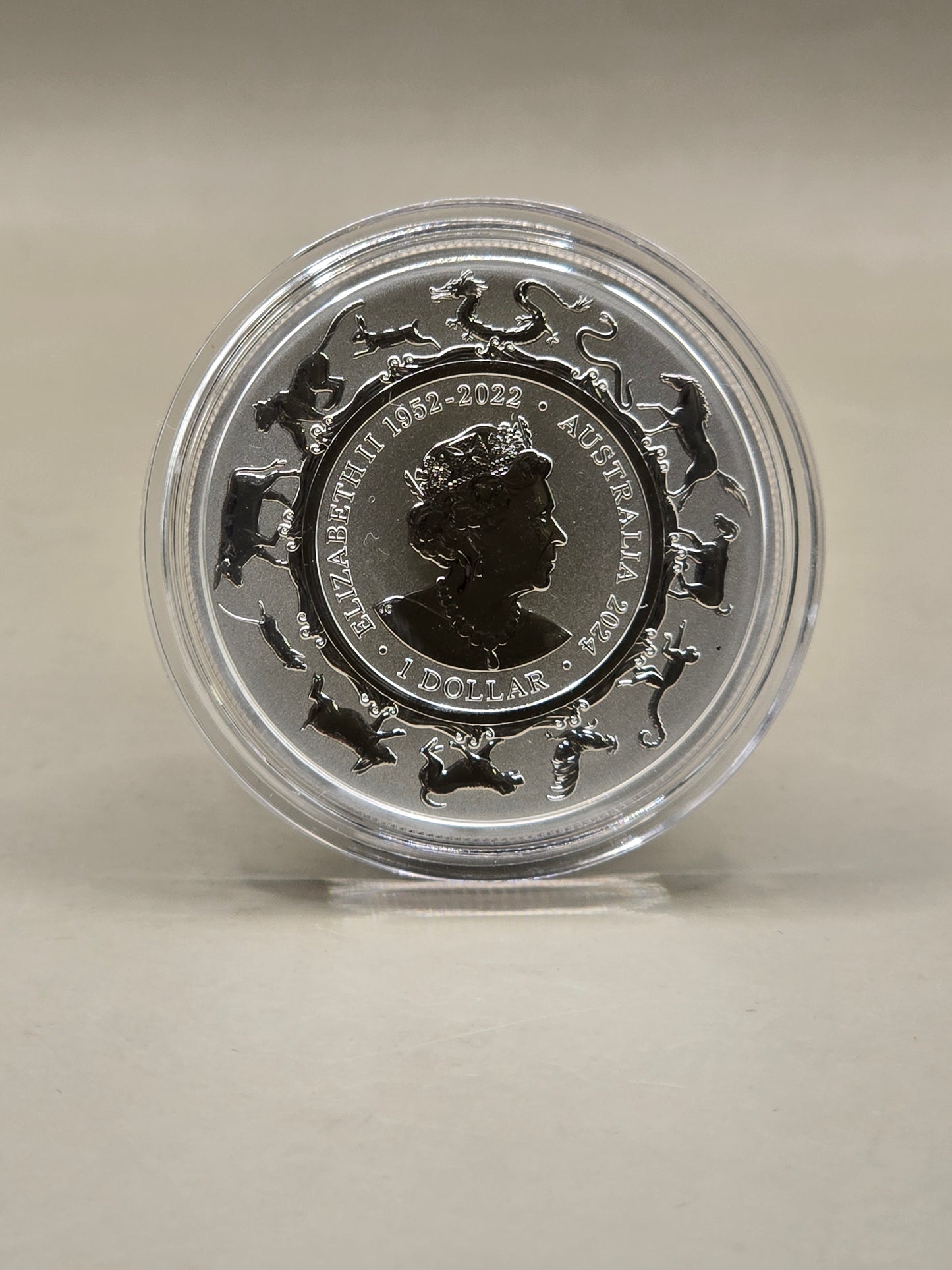 1oz 2024 RAM Dragon silver coin