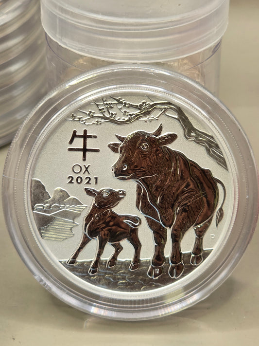 2oz 2021 Silver Ox Perth Mint series 3