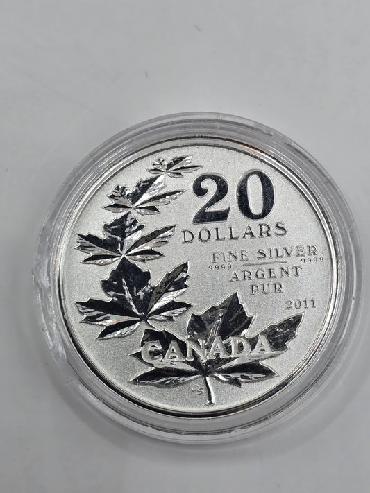 1/4oz 2011 C$20 silver coin