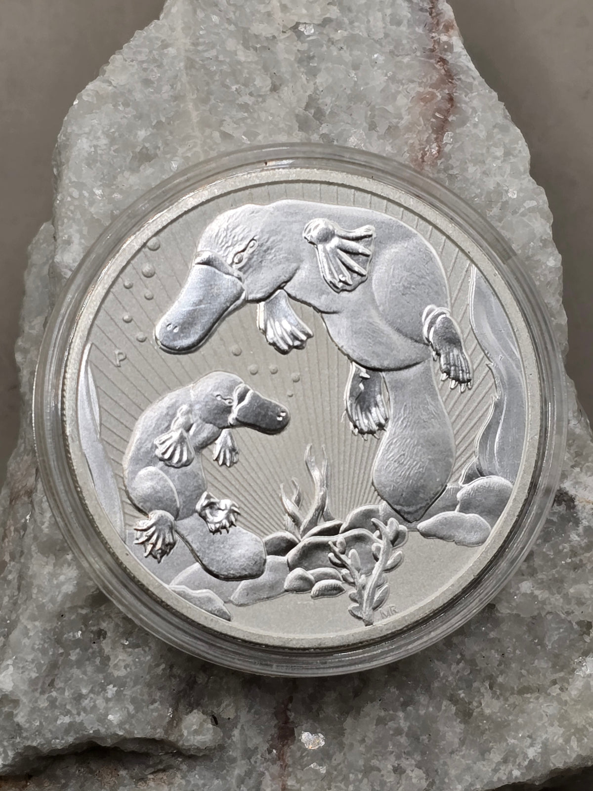 2oz 2021 Mother Baby Silver Platypus