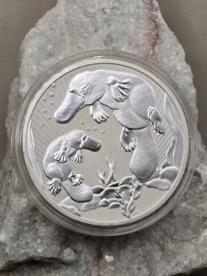 2oz 2021 Mother Baby Silver Platypus