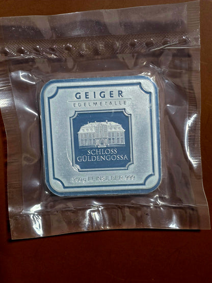 250g Geiger silver bar