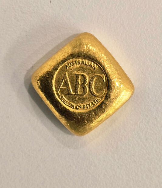 1oz Vintage ABC gold bar (bank deposit only)