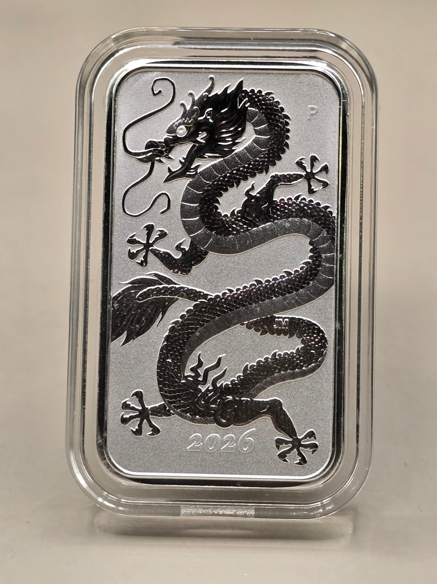 1oz silver dragon 2026 rect bar