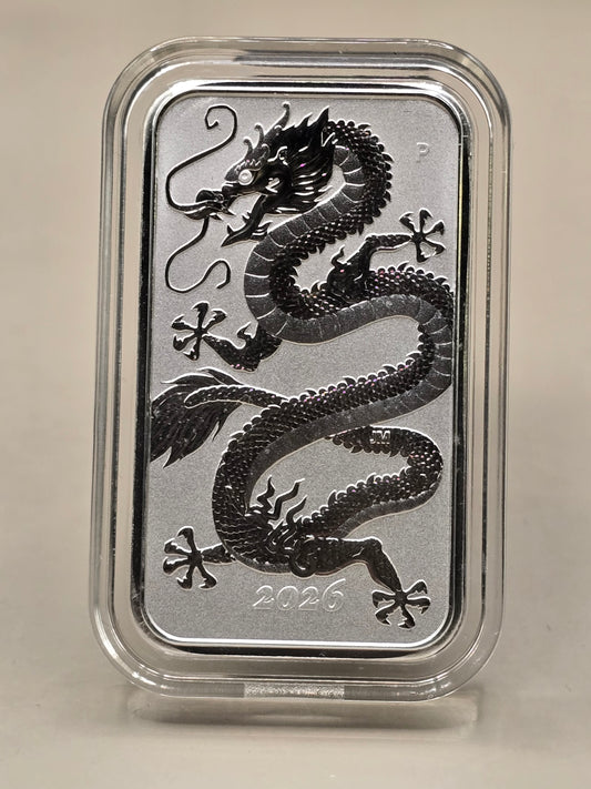 1oz silver dragon 2026 rect bar