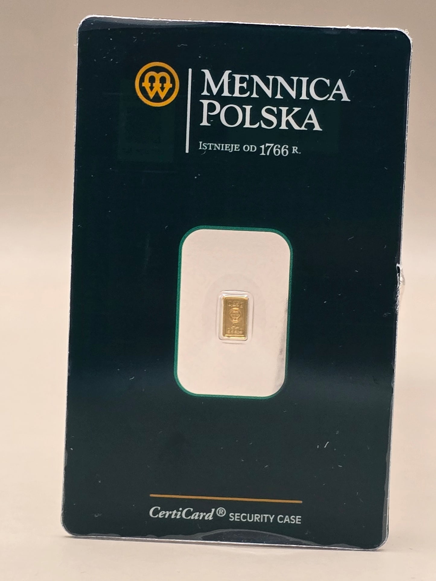 0.25g gold bar Mennica Polska